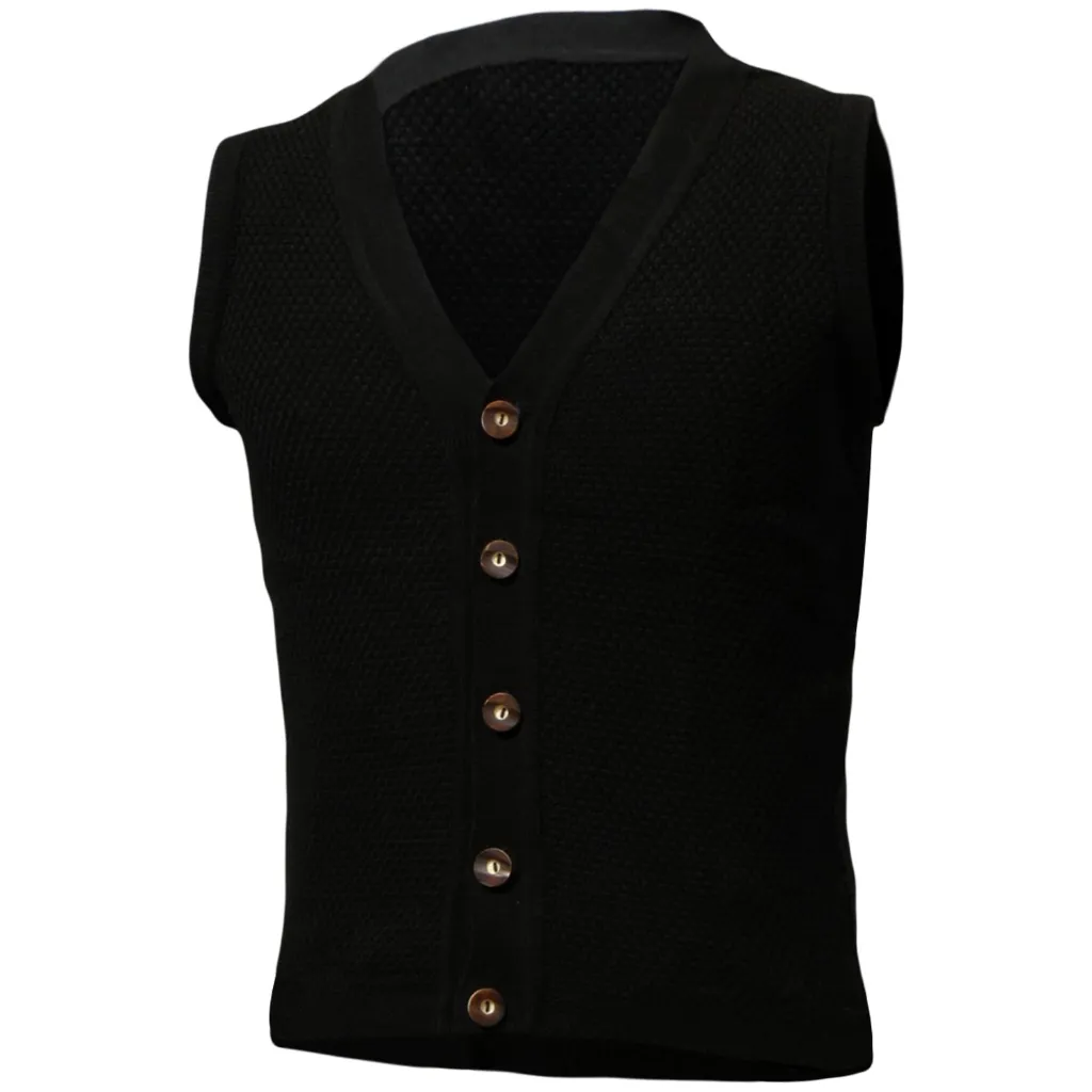 Front-947-STKW001-Schwarz-Trachtenweste--strickjacke--wolljacke--pullover--trachtenmode--wollweste--strickmode--oktoberfest--wiesn-GW675-Schwarz.webp