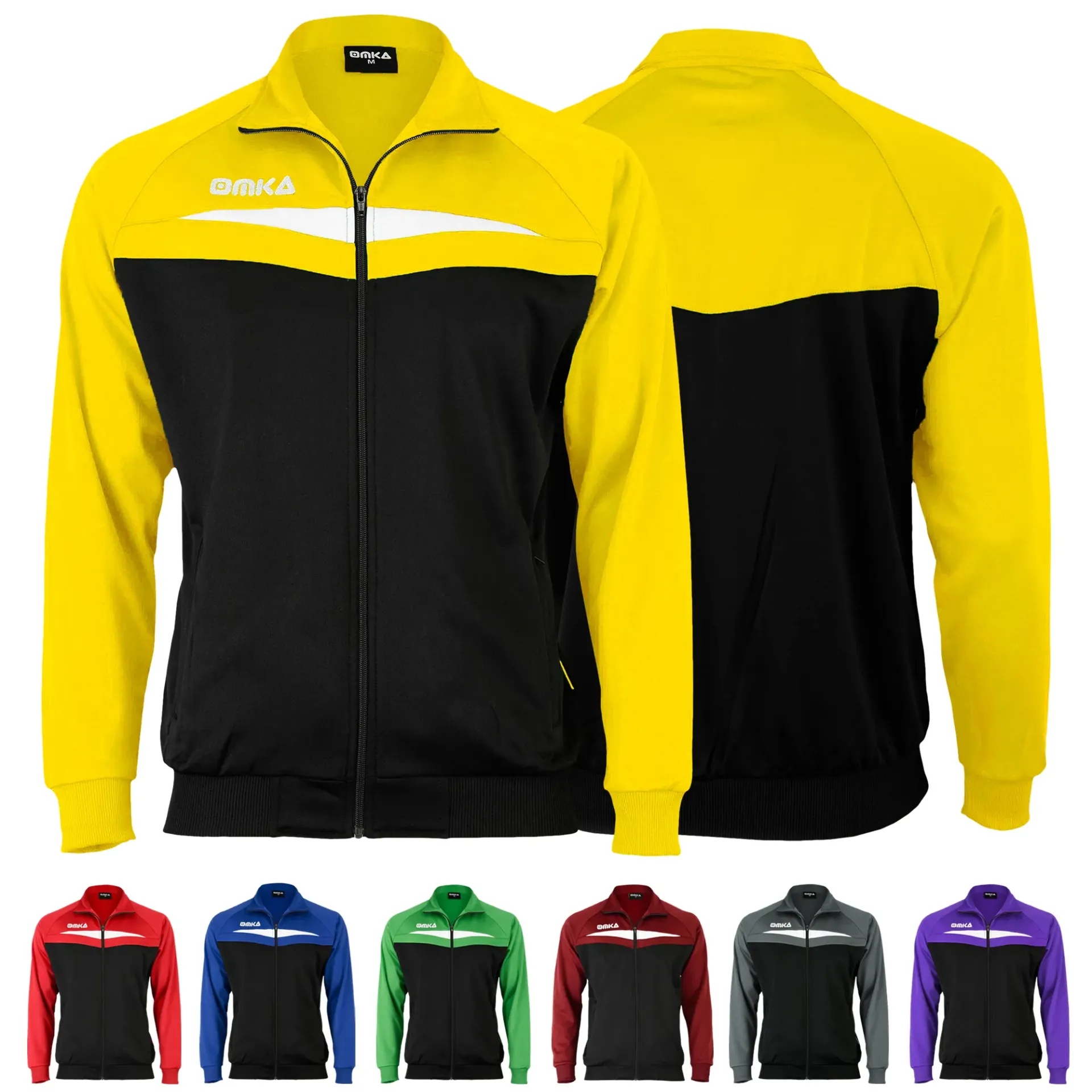 OMKA Optima Men’s Training Jacket, Sports Jacket, Jogging Jacket in 5 colors