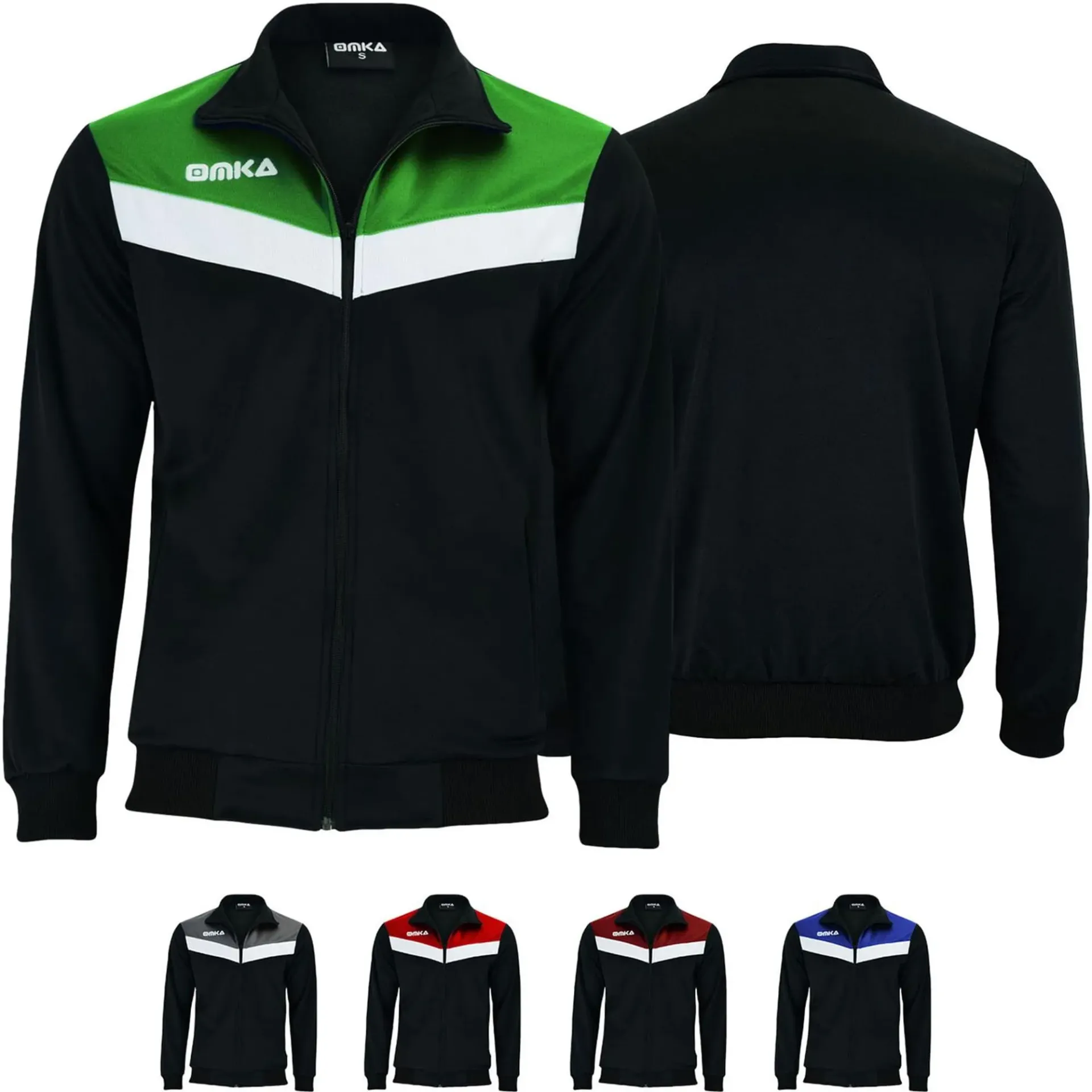 OMKA Optima Men’s Training Jacket, Sports Jacket, Jogging Jacket in 5 colors