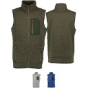 Men’s hunting vest, fleece vest, knitted fleece sweatshirt vest