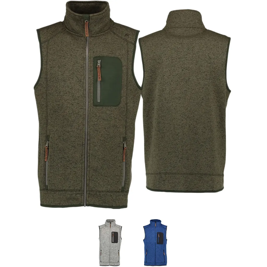 Men’s hunting vest, fleece vest, knitted fleece sweatshirt vest