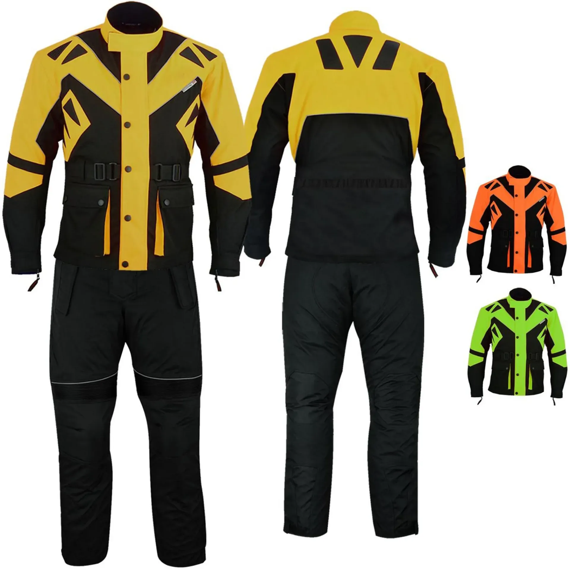 2-Piece Cordura Textile Motorcycle Suit – Motorcycle Jacket + Motorcycle Pants