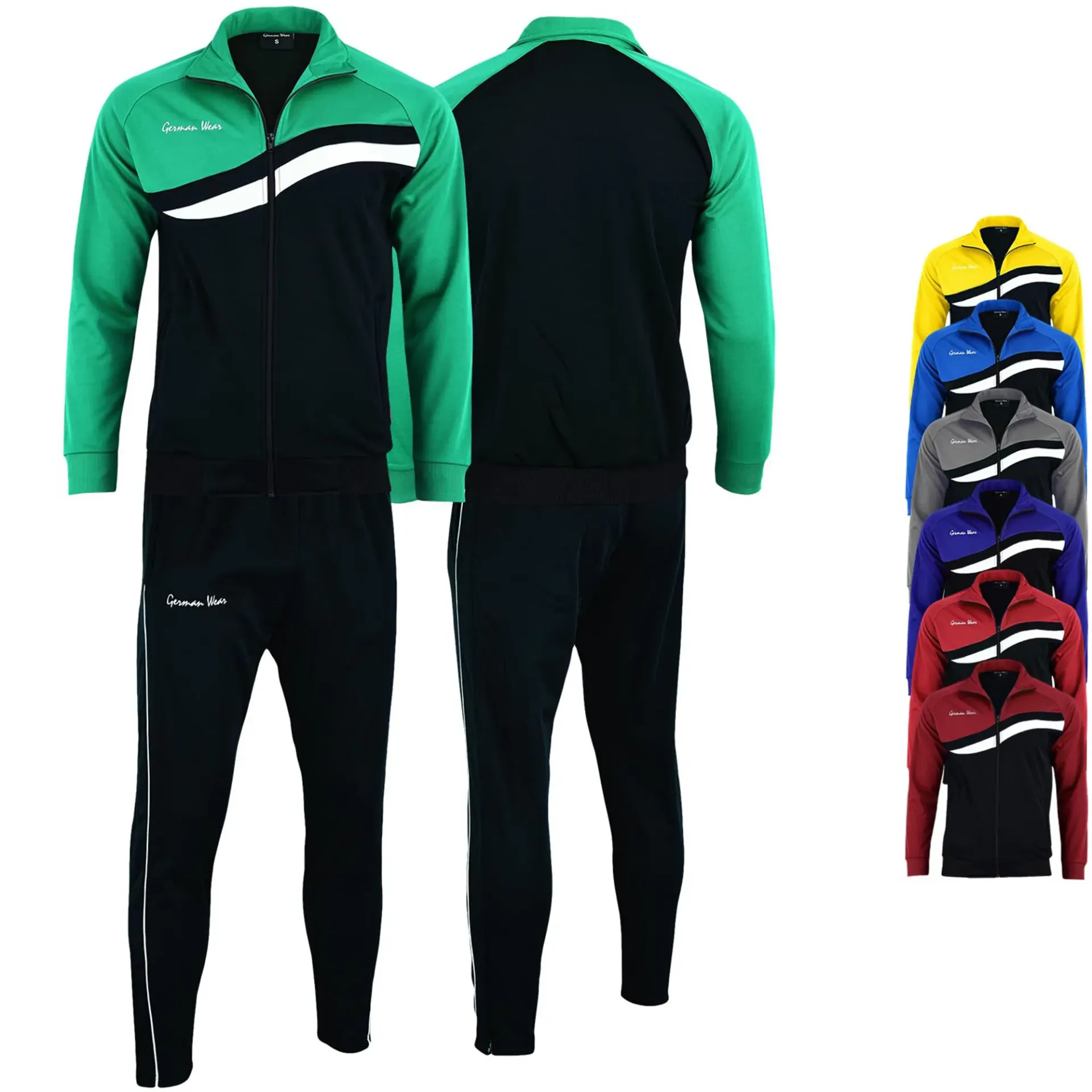 STRIKER Men's Tracksuit with Double Layer, Breathable Sports and Jogging Suit Made of Polyester, Training Set