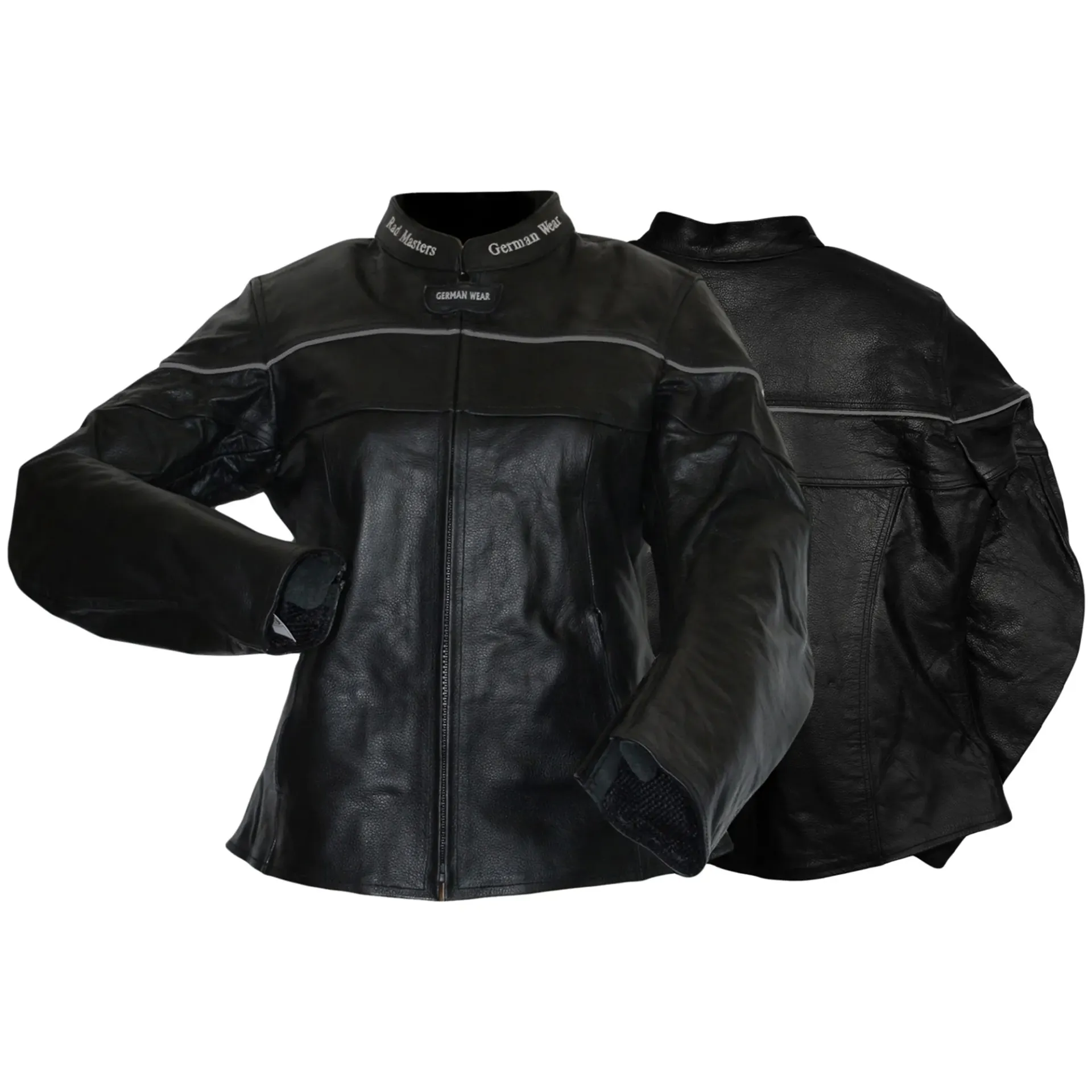 Women's Leather Motorcycle Jacket – Cowhide Touring Combination Jacket